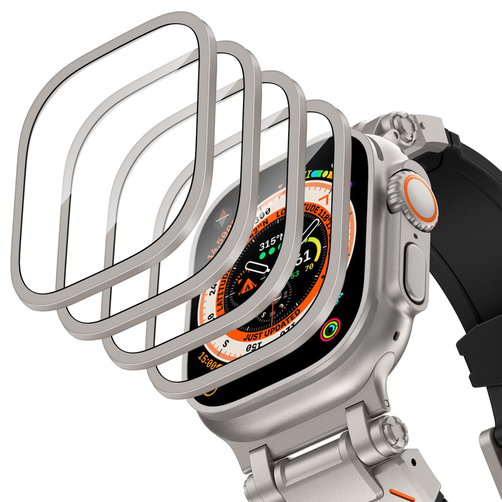 Aluminium Alloy Case+Tempered  - Smartwatch Straps & Accessories recensione e prezzo